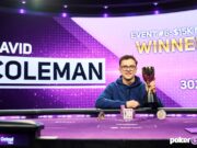 David Coleman conseguiu seu segundo prêmio nesta edição do festival (Foto: PokerGO)