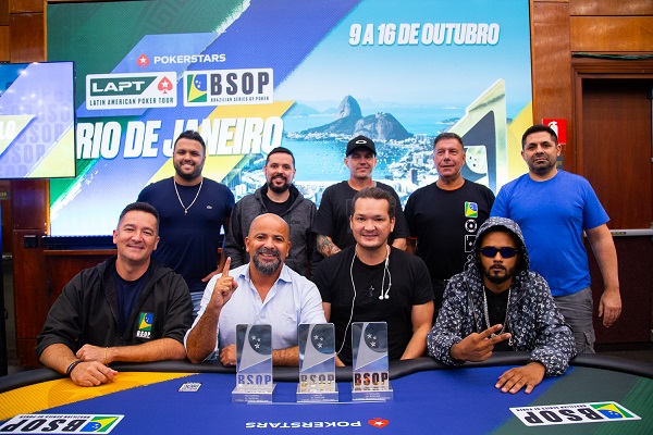 Mesa final do Super 500 do BSOP São Paulo