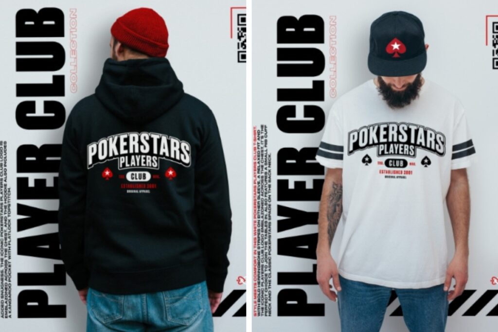 Moletom e camiseta do Players Club na PokerStars Store