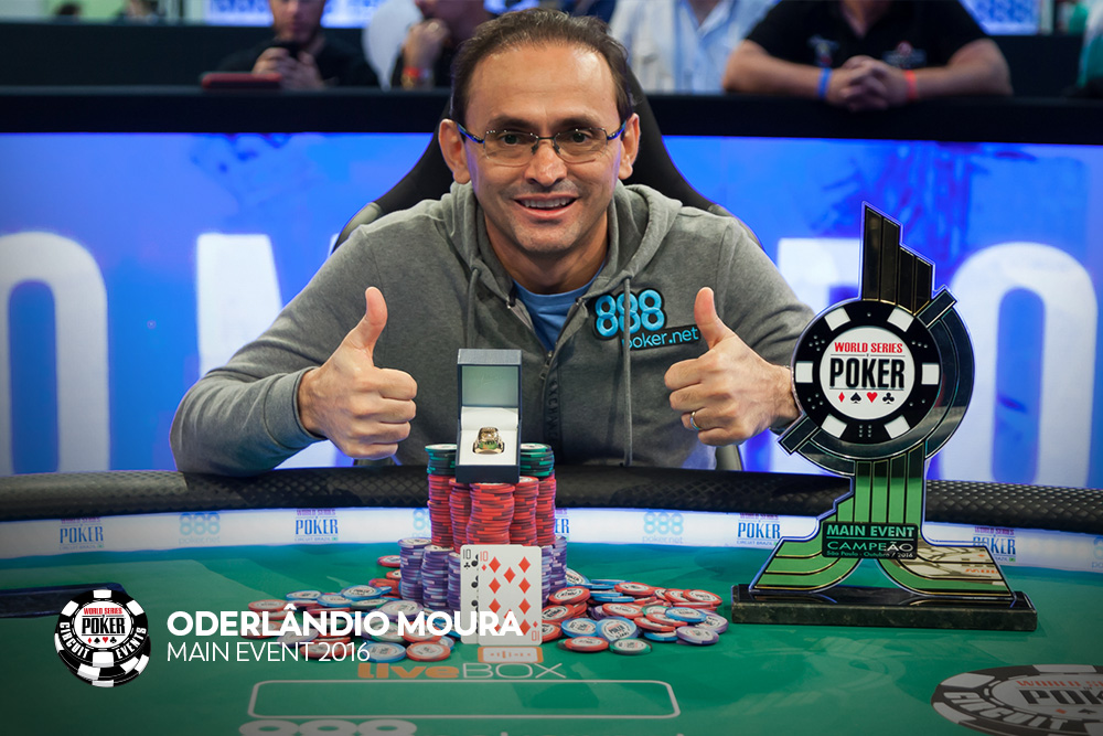 Oderlândio Moura, campeão do Main Event da WSOP Brazil 2016 (Foto: WSOP)