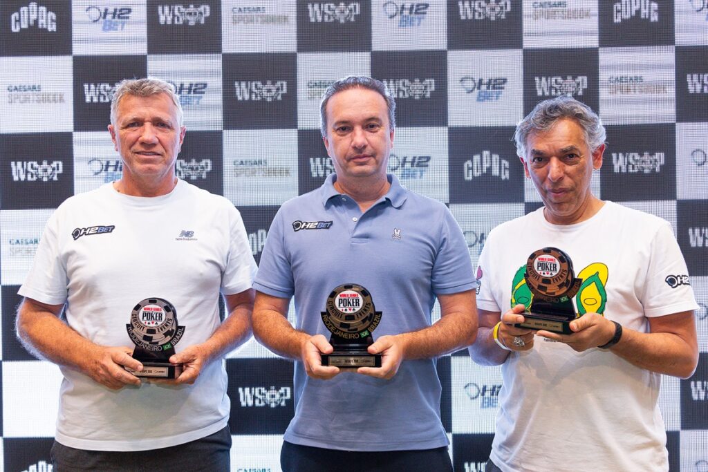 Pódio do 8-Game da WSOP Brazil