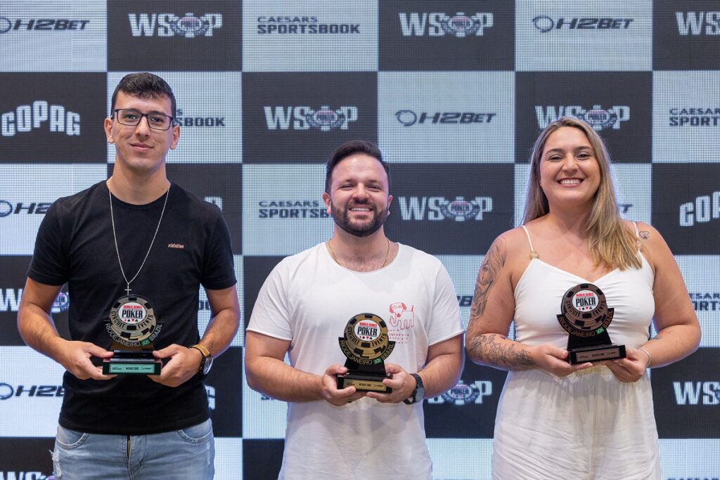 Pódio do Big Challenger da WSOP Brazil