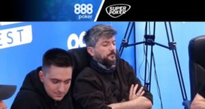 Alexandru Varninschi ficou com cara de poucos amigos no 888poker LIVE Bucareste