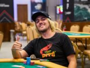 Blaise Bourgeois, chip leader do Dia 1A do Main Event da WSOP Brazil