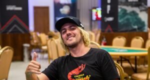 Blaise Bourgeois, chip leader do Dia 1A do Main Event da WSOP Brazil