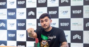 Leonardo Nishitani, campeão do PLO Ring Championship da WSOP Brazil