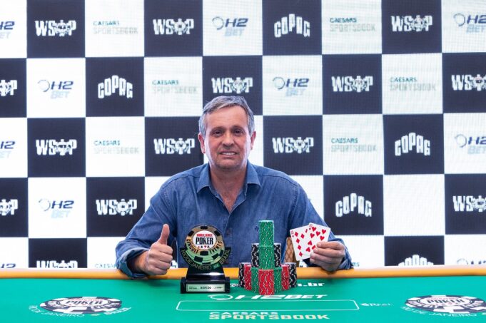 Celso Sirtoli, campeão do Last Shot Turbo da WSOP Brazil