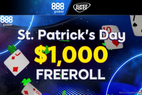 O Freeroll Saint Patrick's Day é chance de forra gratuita