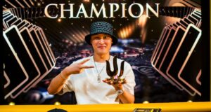 Biao Ding superou a lenda e foi campeão (Foto: Triton Poker)