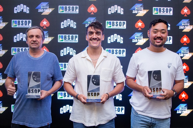 Pódio do 6-handed do BSOP São Paulo