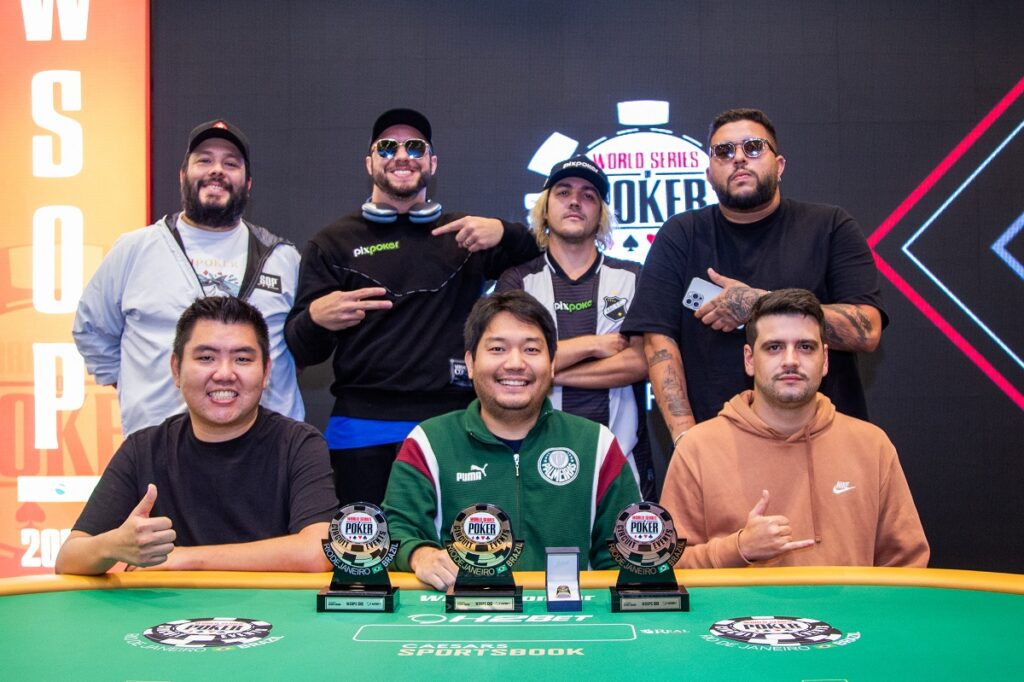 Mesa final do 6-Max Turbo PKO da WSOP Brazil