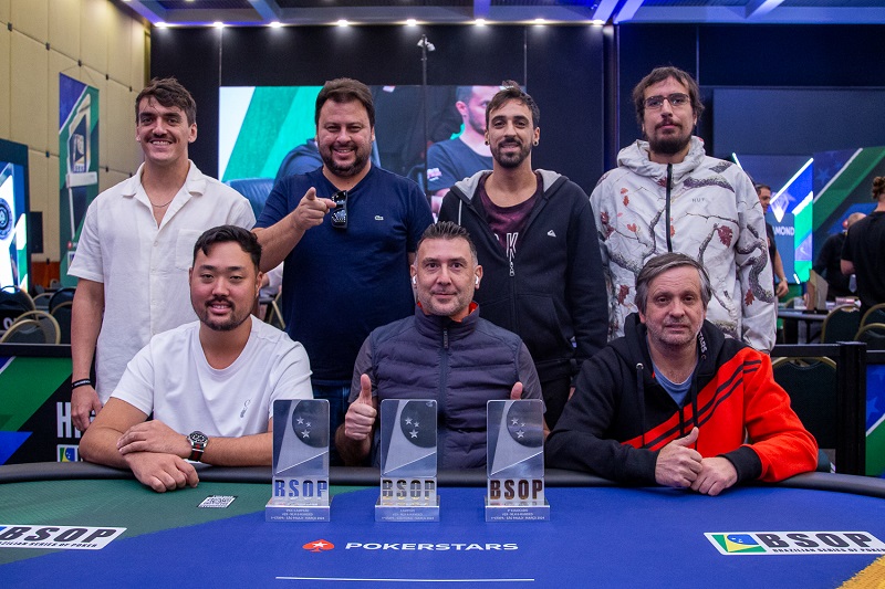 Mesa Final do 6-Handed do BSOP São Paulo