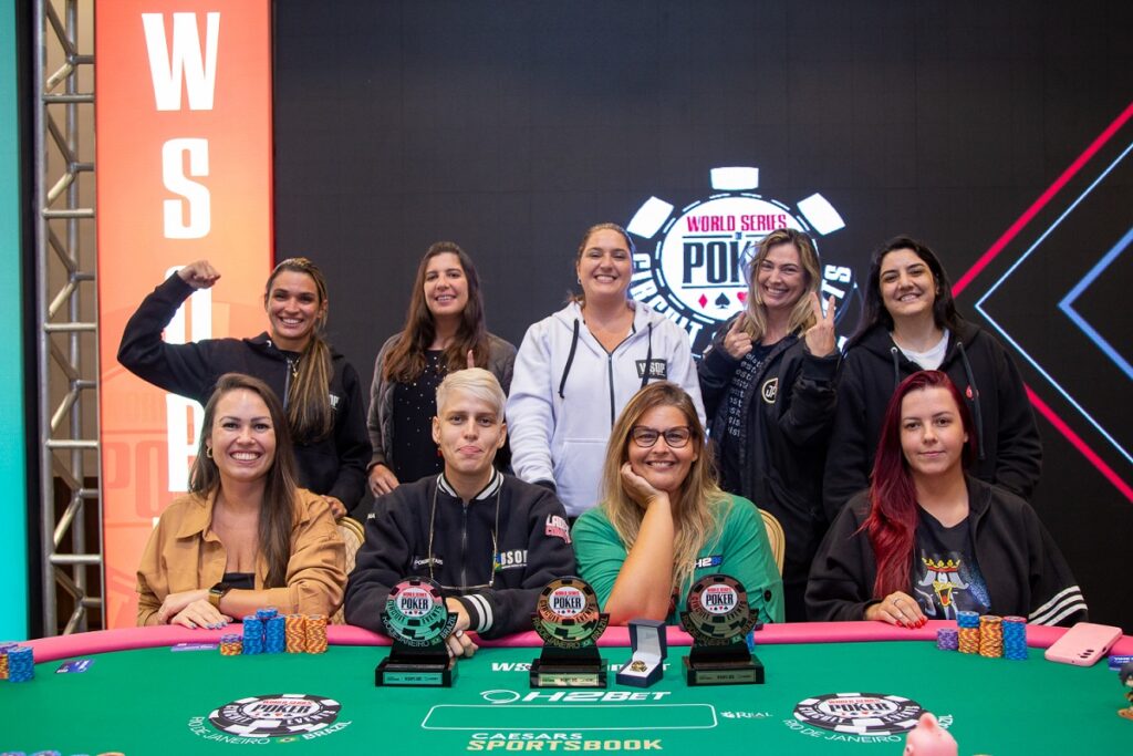 Mesa final do Ladies da WSOP Brazil