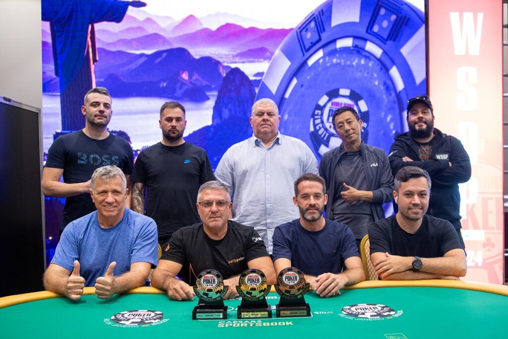 Mesa final do Single Re-Entry KO da WSOP Brazil