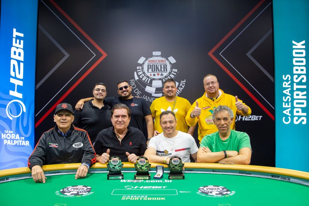 Mesa final do Single Day PLO5 High Roller da WSOP Brazil