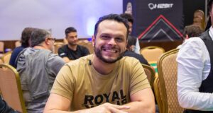 Leandro Rego, chip leader do Dia 1B do Main Event da WSOP Brazil