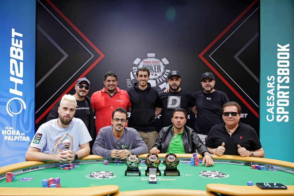 Mesa final do Super High Rollers da WSOP Brazil