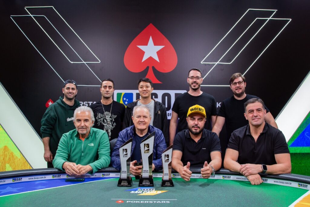 Mesa Final do One Day High Roller PKO do BSOP São Paulo