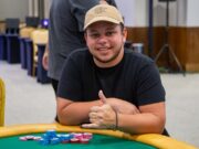 Paulo Pinto, chip leader do Dia 1D do Main Event da WSOP Brazil