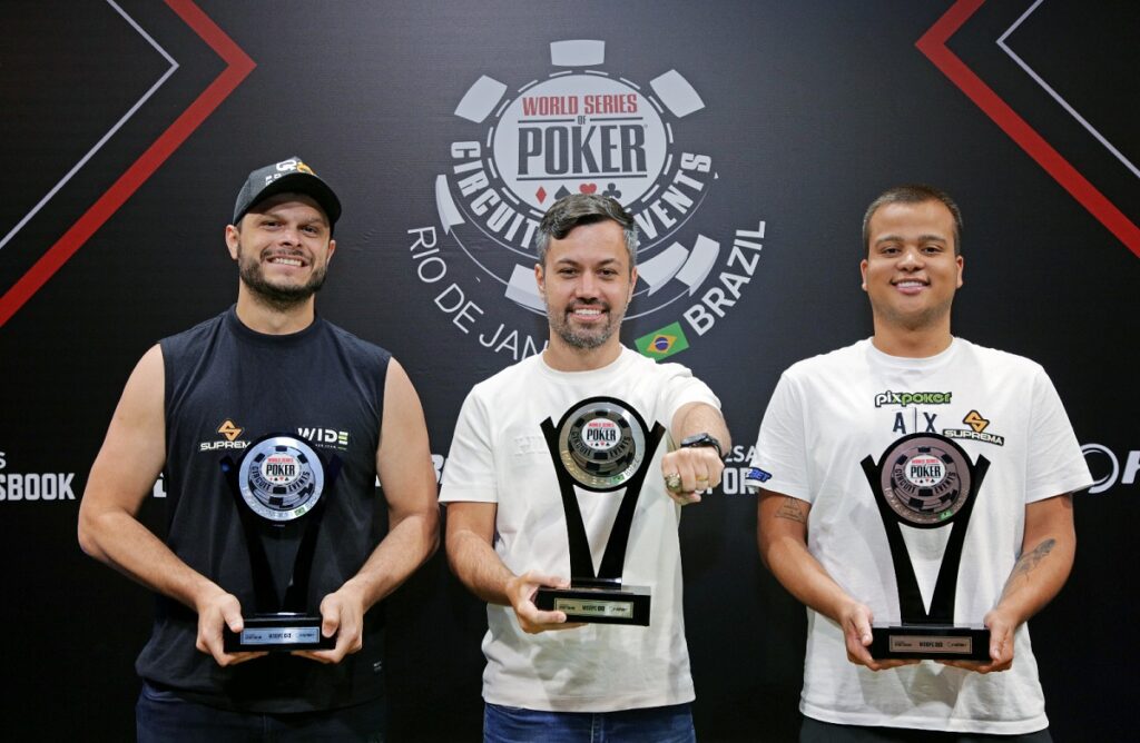 Pódio do Main Event da WSOP Brazil