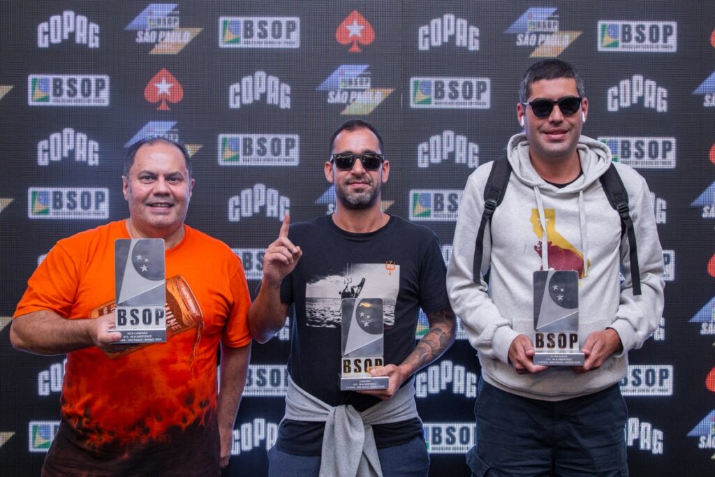 Pódio do Deepstack do BSOP São Paulo