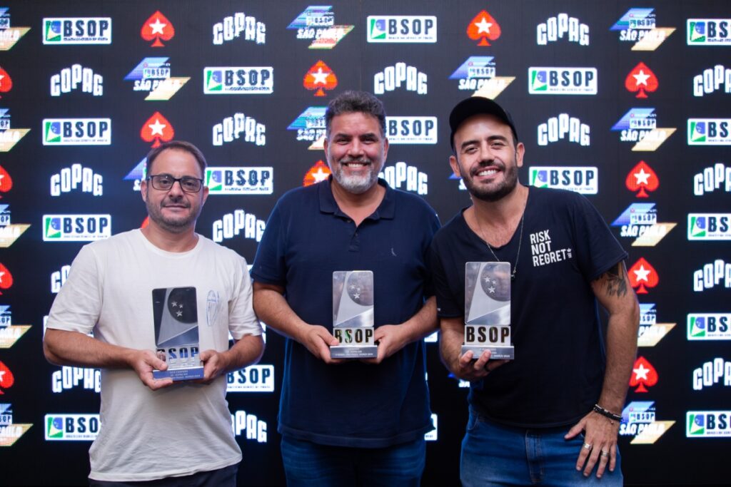 Pódio do Super 500 do BSOP São Paulo