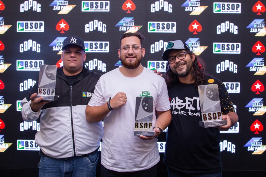 Pódio do Super 500 do BSOP São Paulo