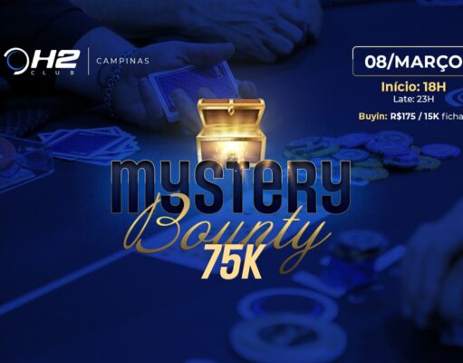 Mystery Bounty do H2 Club Campinas tem R$ 75 mil garantidos na sexta (8)