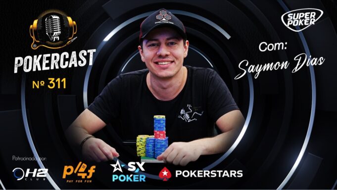 Saymon Dias esteve no episódio 311 do Pokercast