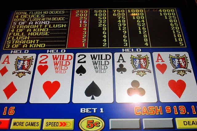 Video Poker foi o jogo analisado no estudo